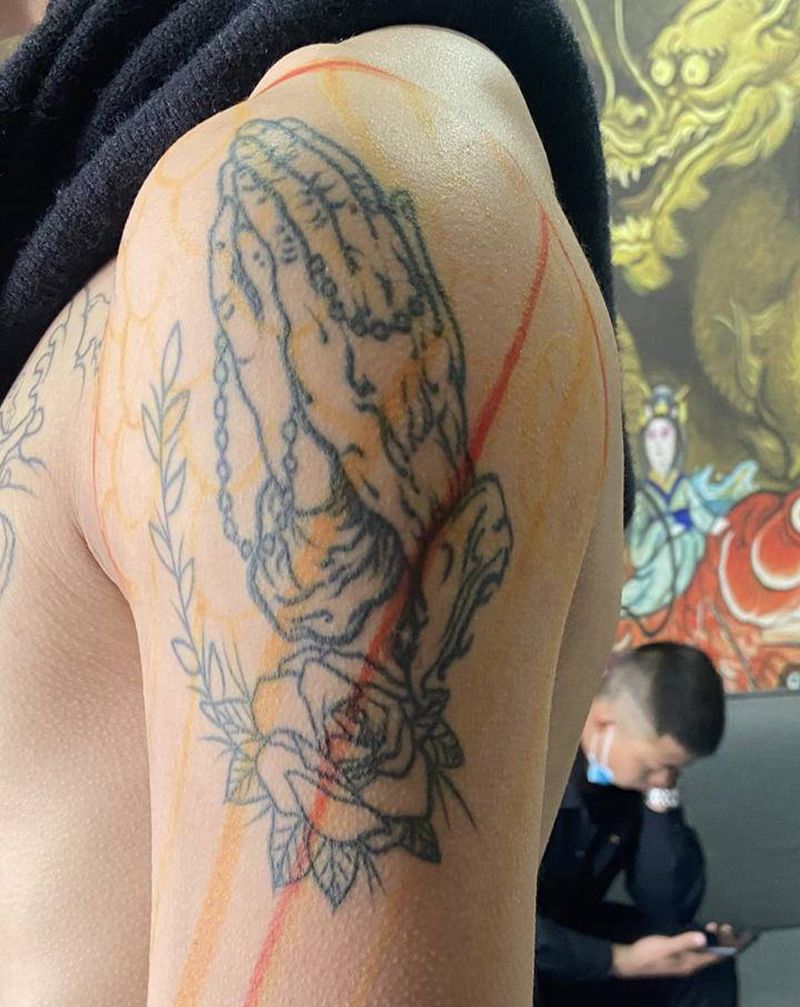 遮盖作品纹身图片_老传统纹身图案