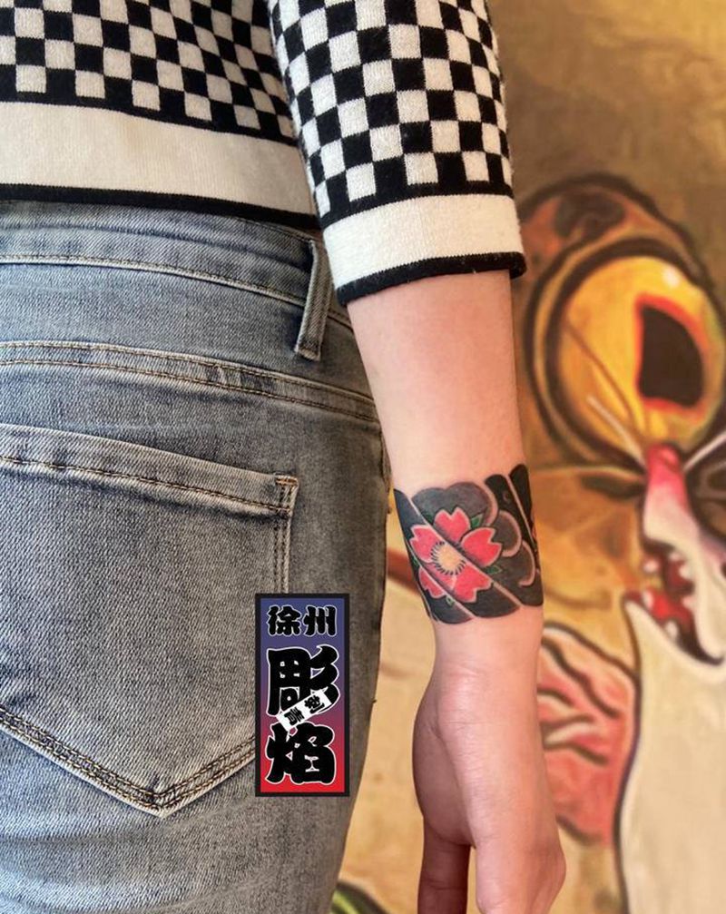 臂环纹身图片_老传统纹身图案