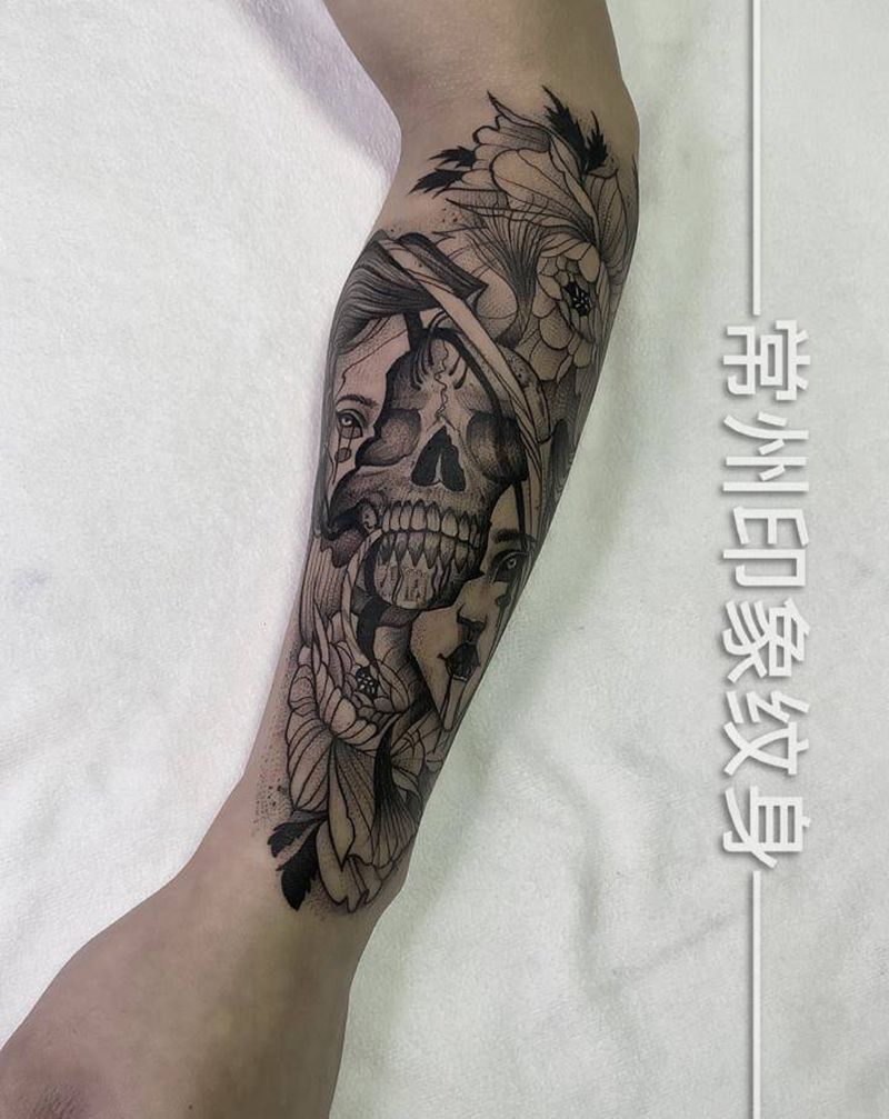 点刺(一)纹身图片_手部欧美写实纹身图案