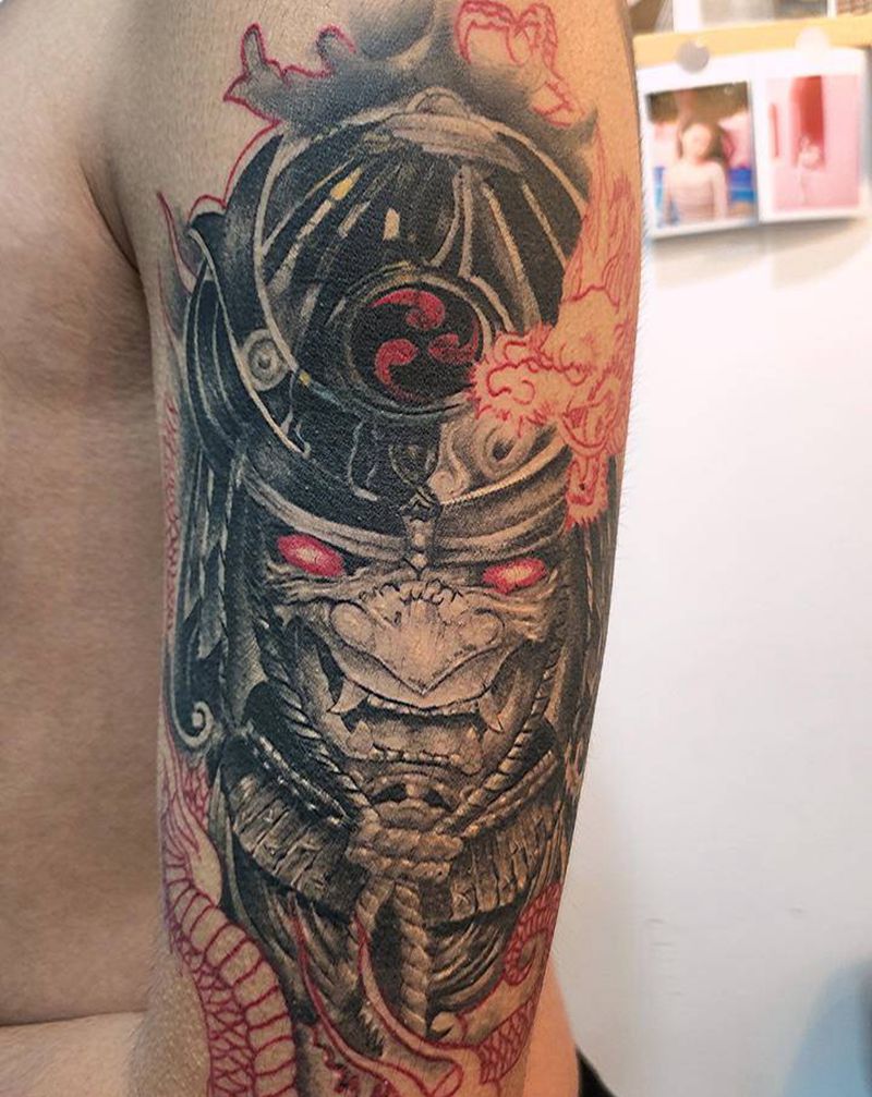 遮盖纹身图片_手臂欧美写实新传统纹身图案