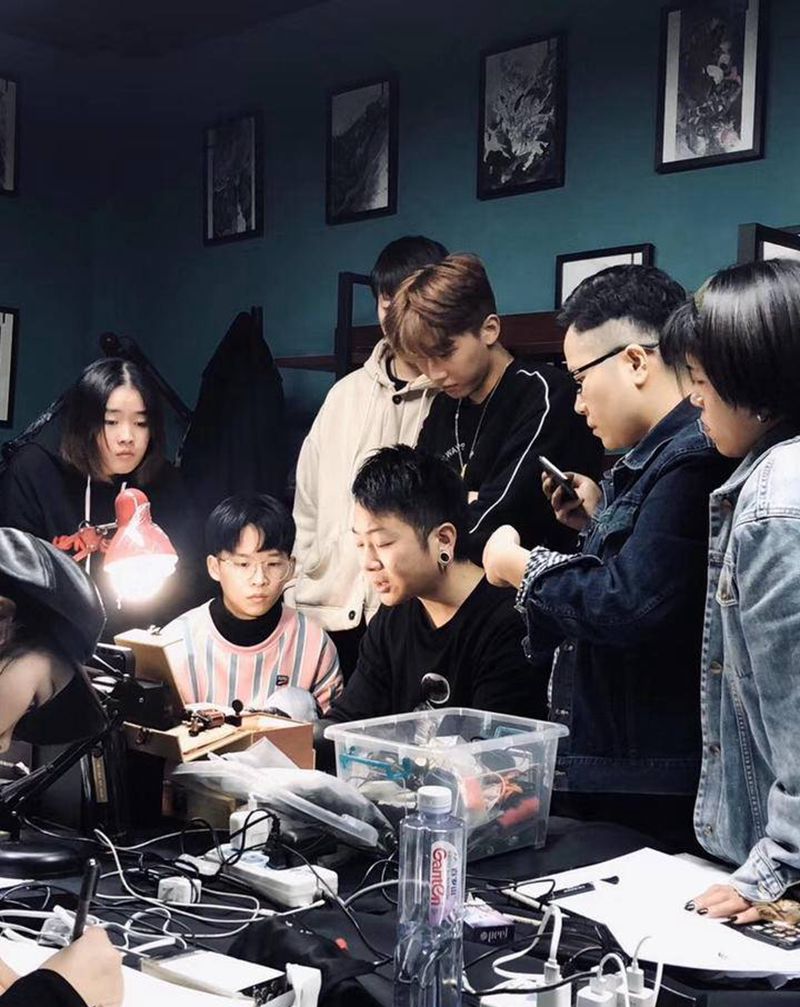 繁花刺青纹身教学招募纹身图片_手臂腿部新传统老传统纹身图案