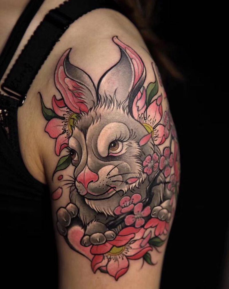 重彩纹身图片_手臂欧美写实纹身图案