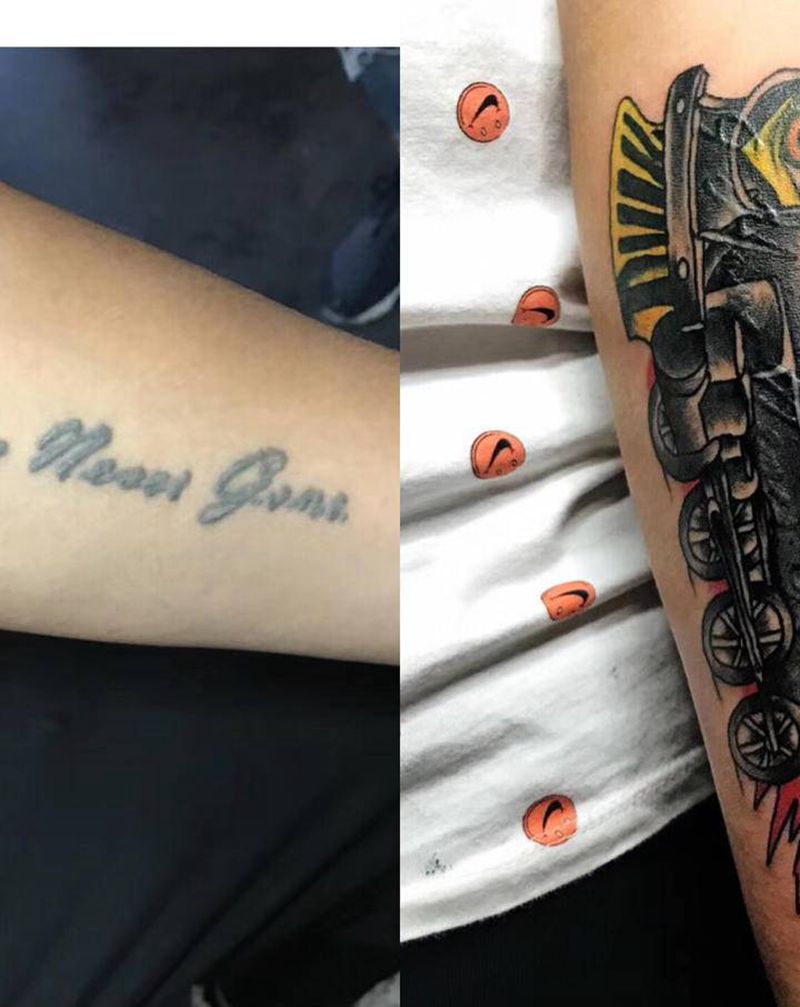 遮盖纹身图片_手臂纹身图案