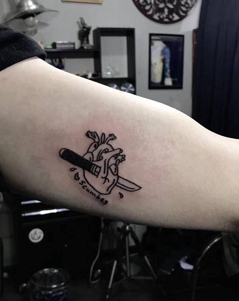 oldschool 心脏纹身图片_Old School纹身图案