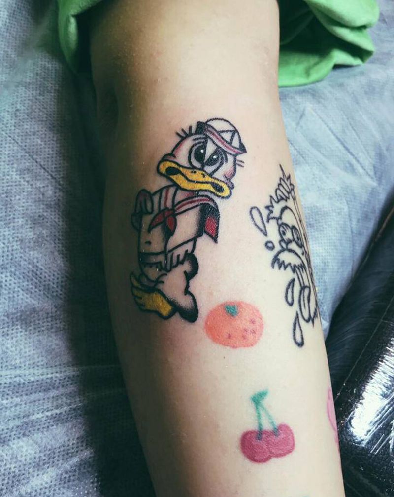 oldschool 彩色纹身图片_Old School纹身图案