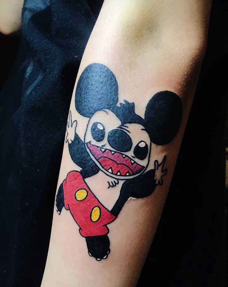 school史迪仔纹身图片_手臂Old School纹身图案