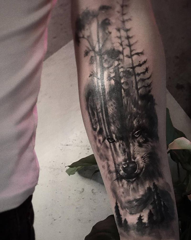 魅纹身图片_手臂纹身图案