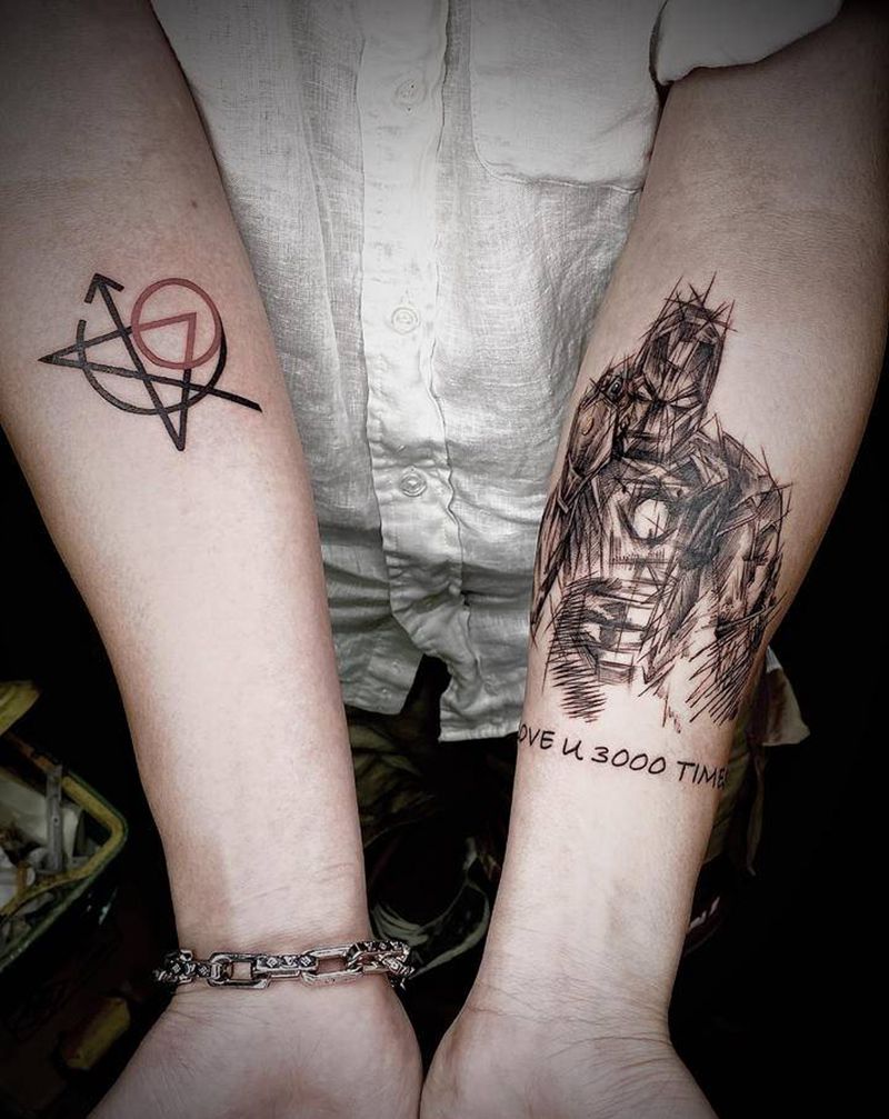 钢铁意志纹身图片_手臂纹身图案