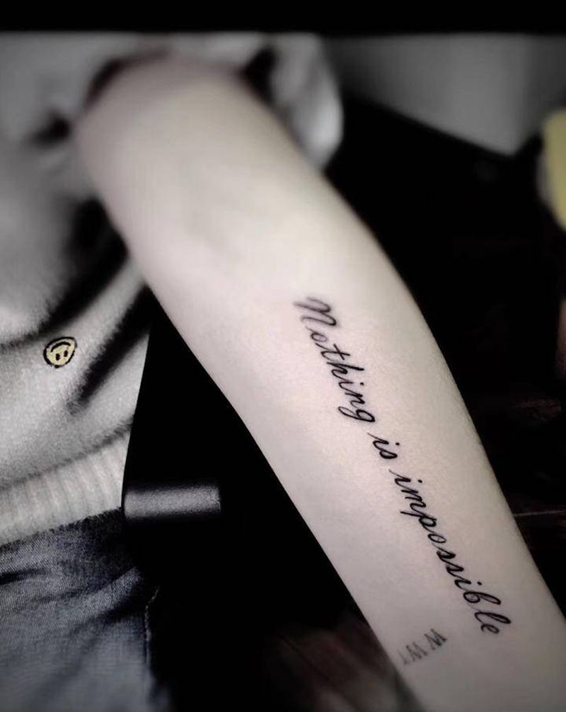 英文纹身图片_手臂纹身图案