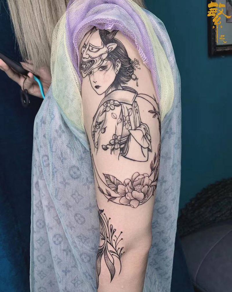 日风纹身图片_手臂纹身图案