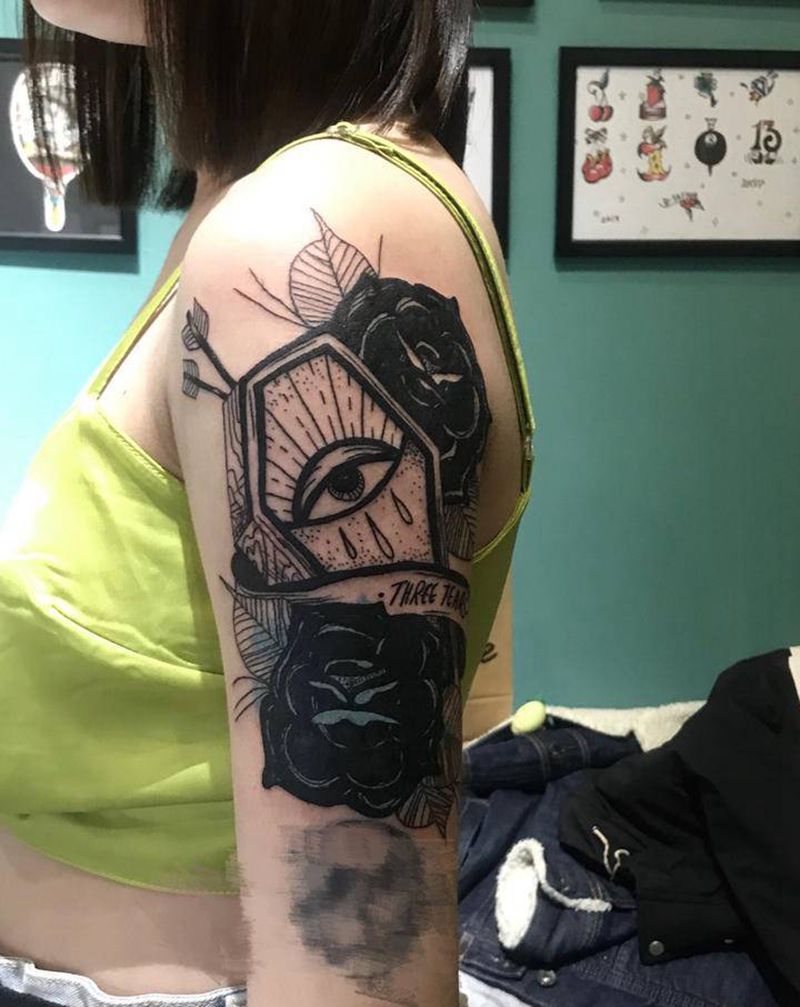 遮盖未完成纹身图片_手臂纹身图案