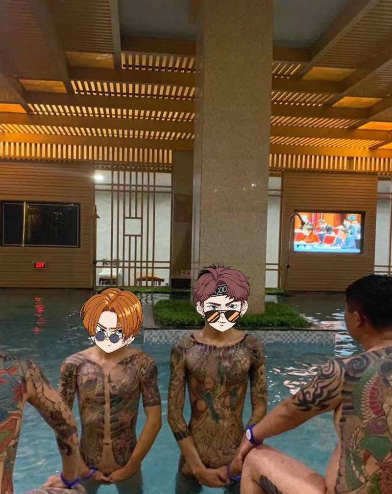 老传统纹身图片_背部老传统纹身图案