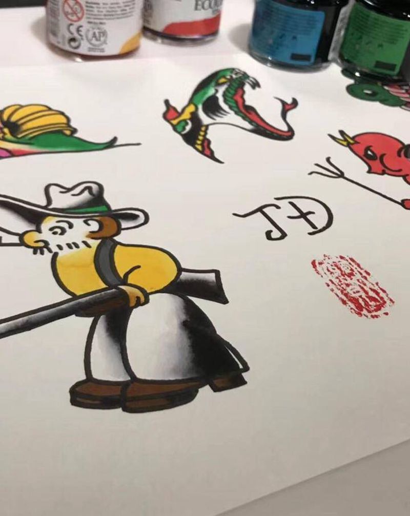 old school手稿纹身图片_手臂腿部Old School纹身图案