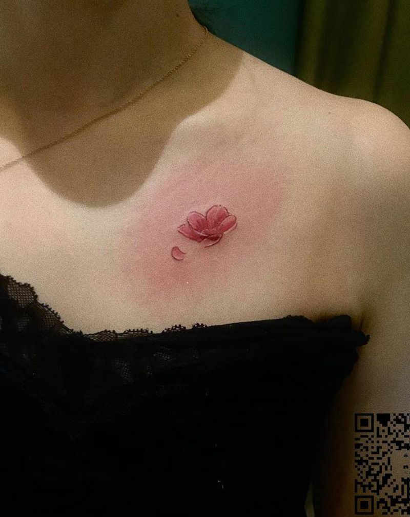 疤痕遮盖纹身图片_肩部纹身图案