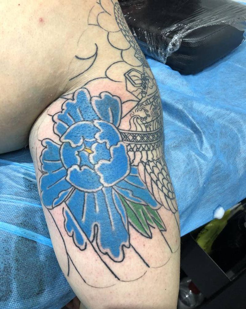 日式板甲纹身图片_手臂胸部老传统纹身图案