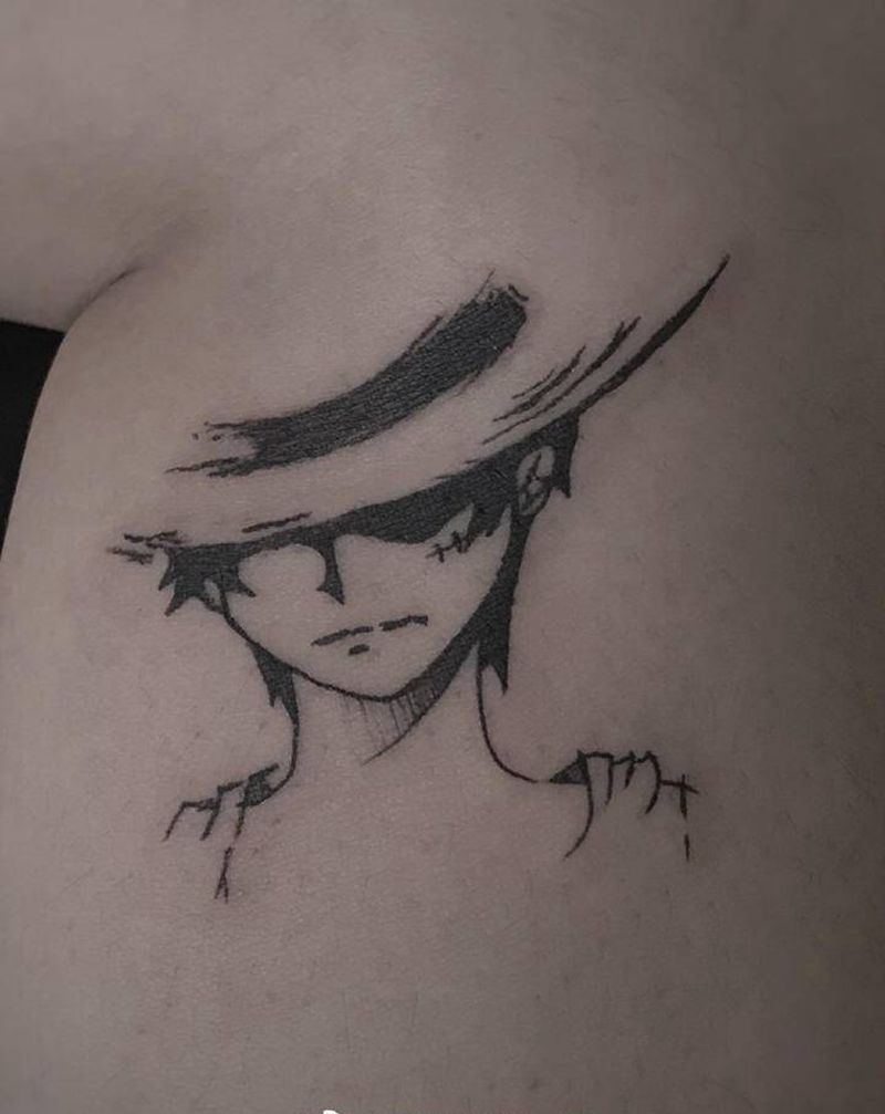 那些年我们一起看过的动漫纹身图片_手臂腿部点刺水彩纹身图案