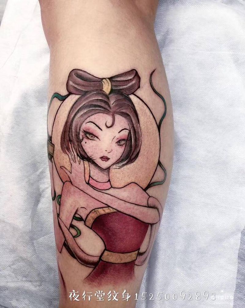 本店小图作品纹身图片_肩部手臂新传统水彩纹身图案