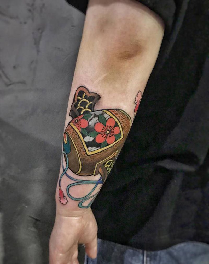 小臂福鼓（2018年作品）纹身图片_手臂手部New SchoolOld School纹身图案