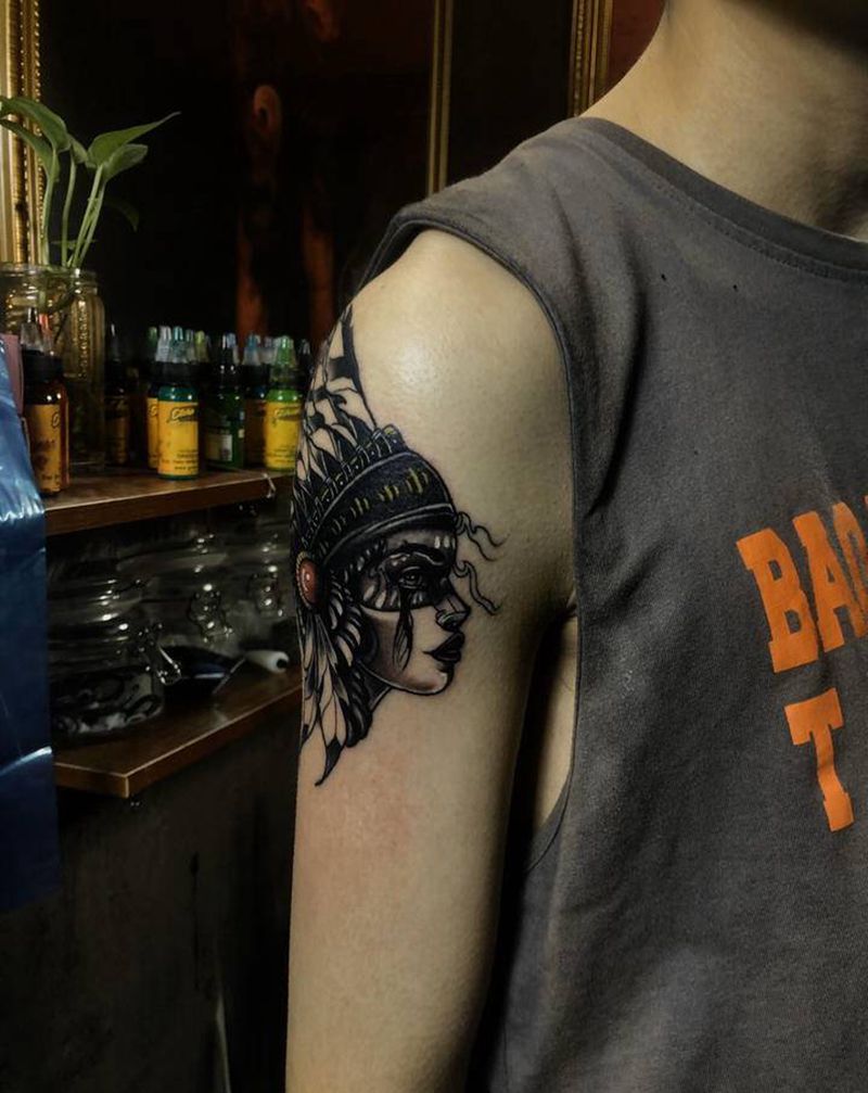 欧美纹身图片_手臂Old School纹身图案