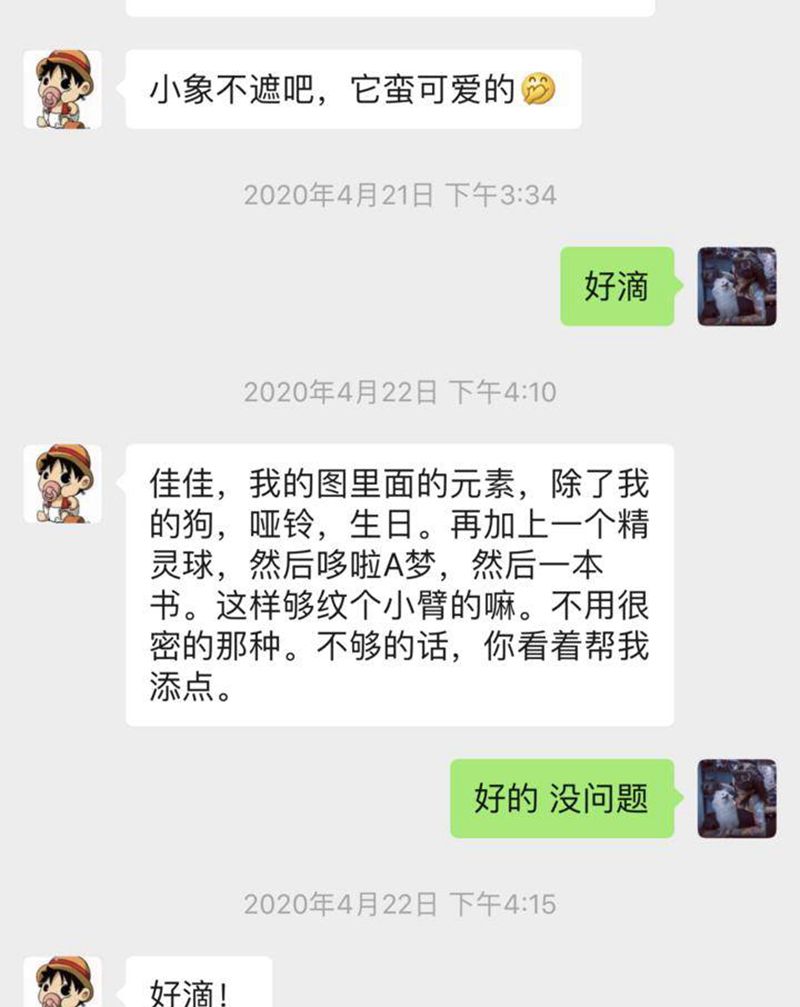 卡通拼接纹身图片_手臂Old School卡通纹身图案