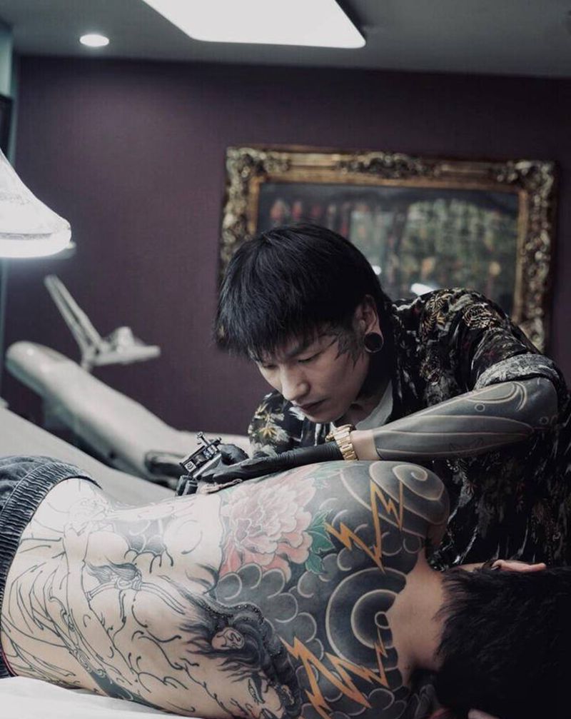 工作照纹身图片_手臂手部老传统新传统纹身图案