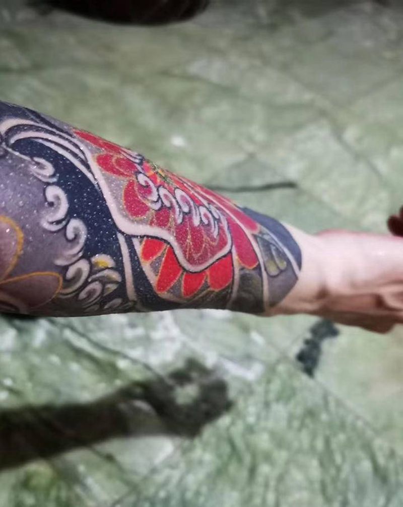 买家秀纹身图片_手臂手部老传统新传统纹身图案