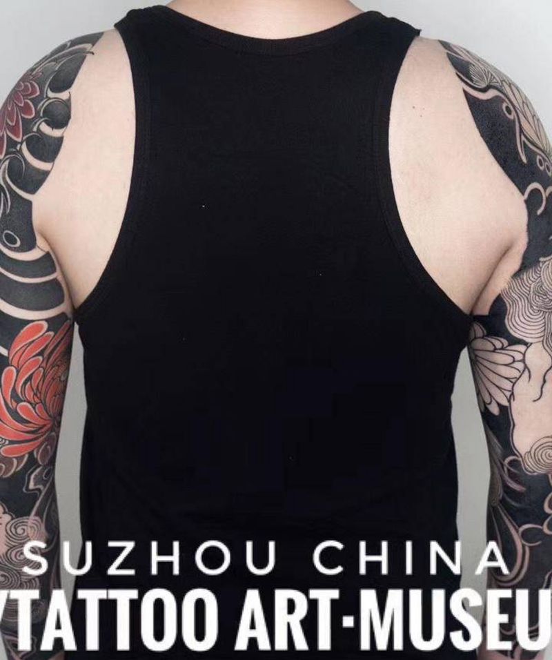 近期作品纹身图片_手臂手部老传统新传统纹身图案