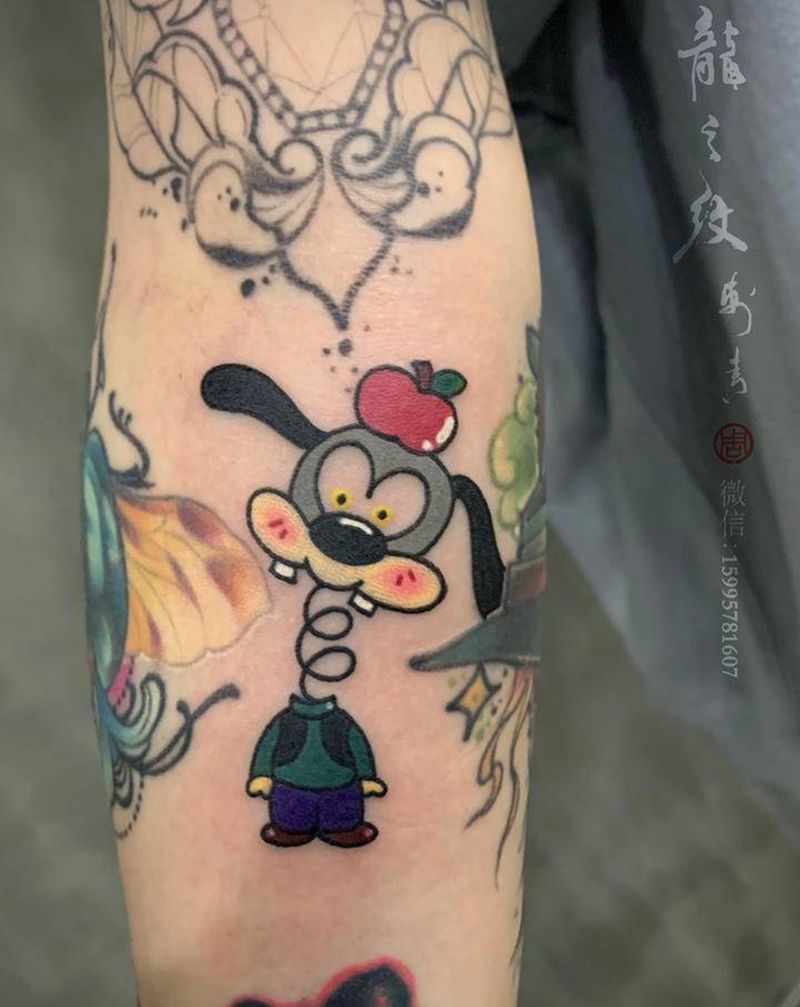 school拼接小图纹身图片_手臂New School高飞ufo纹身图案