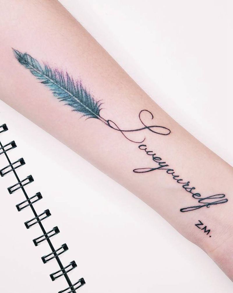 花体字遮盖纹身图片_手臂花体字纹身图案