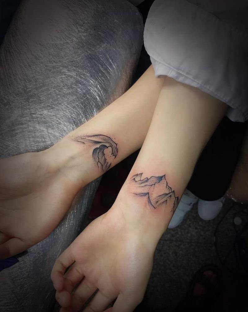 情侣纹身纹身图片_手臂手部纹身图案