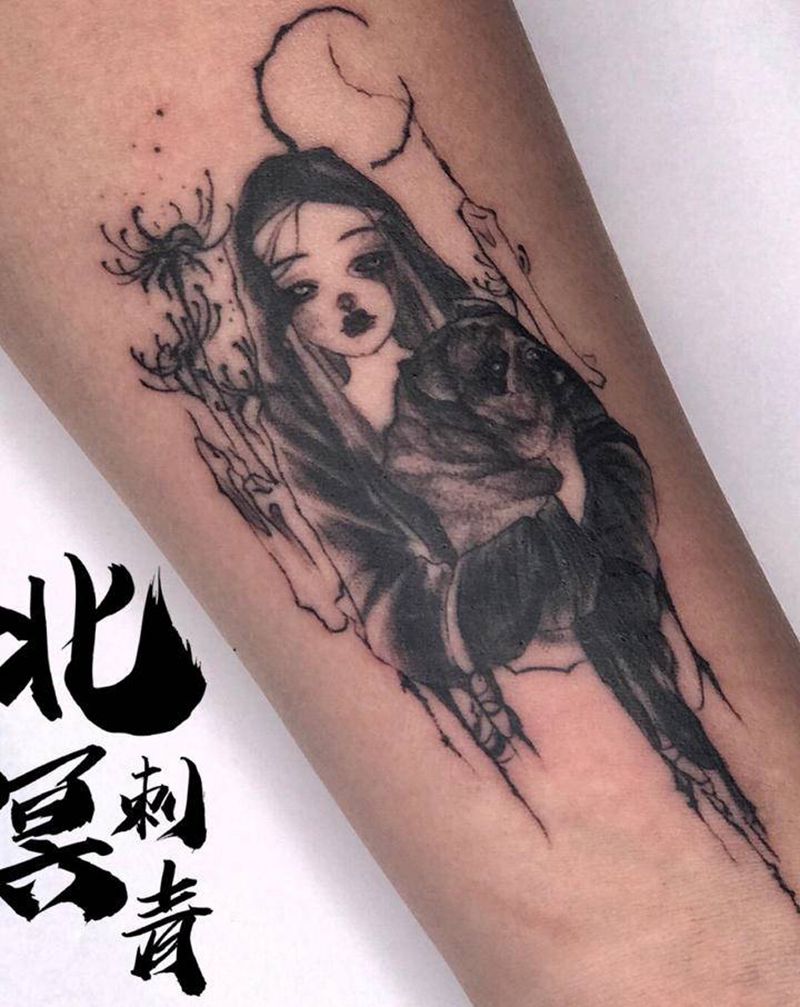 修女纹身图片_手臂纹身图案