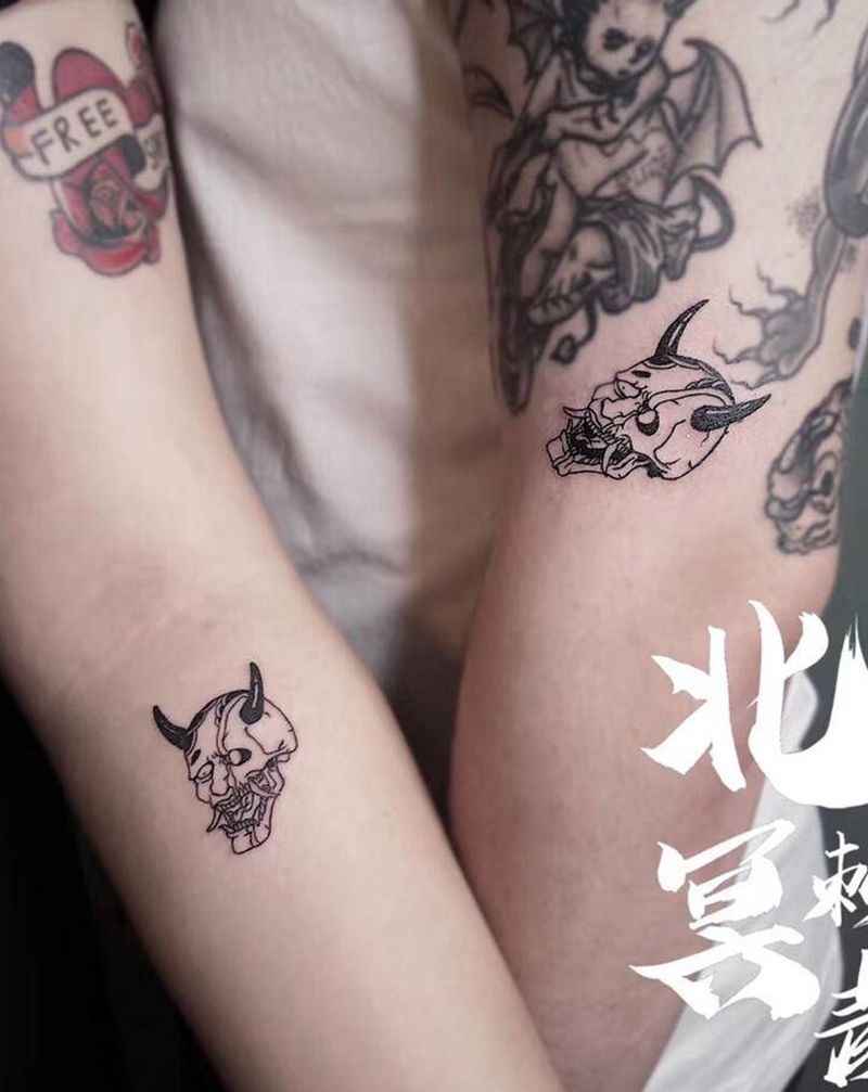 般若纹身图片_手臂老传统纹身图案