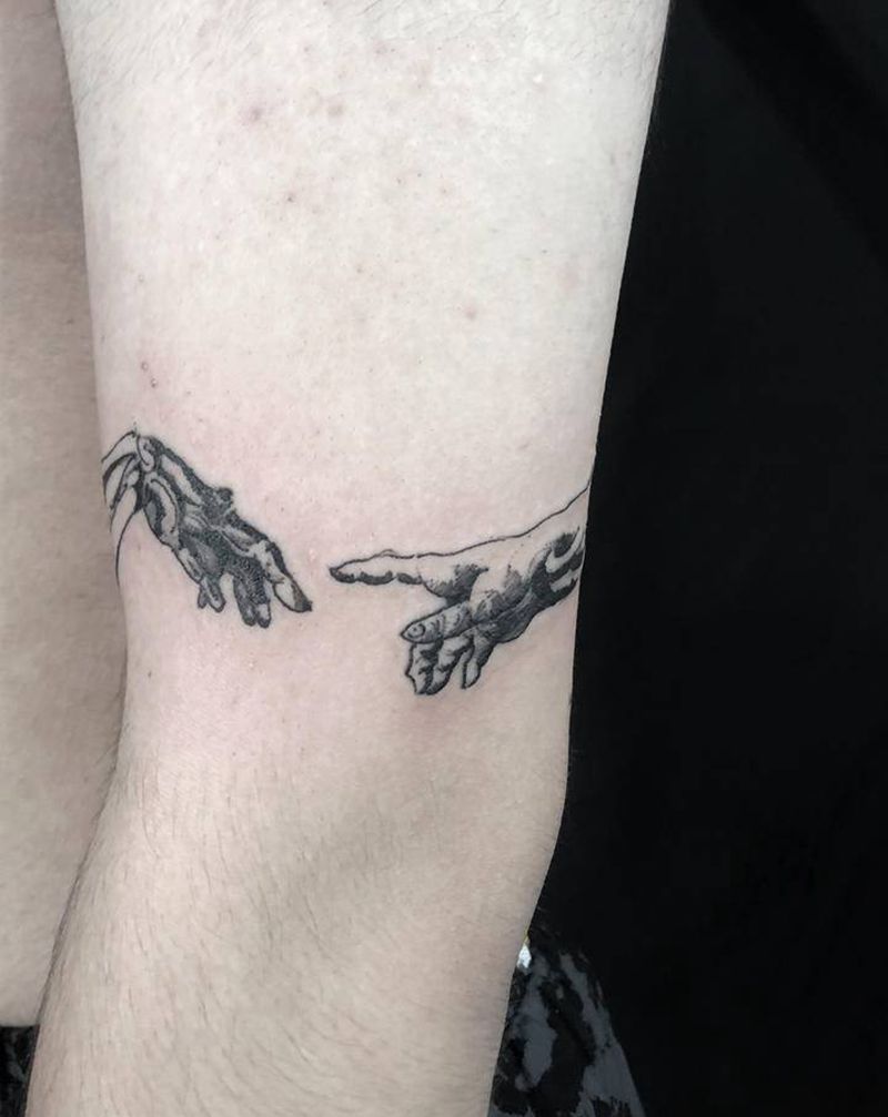 问纹身图片_手臂点刺纹身图案