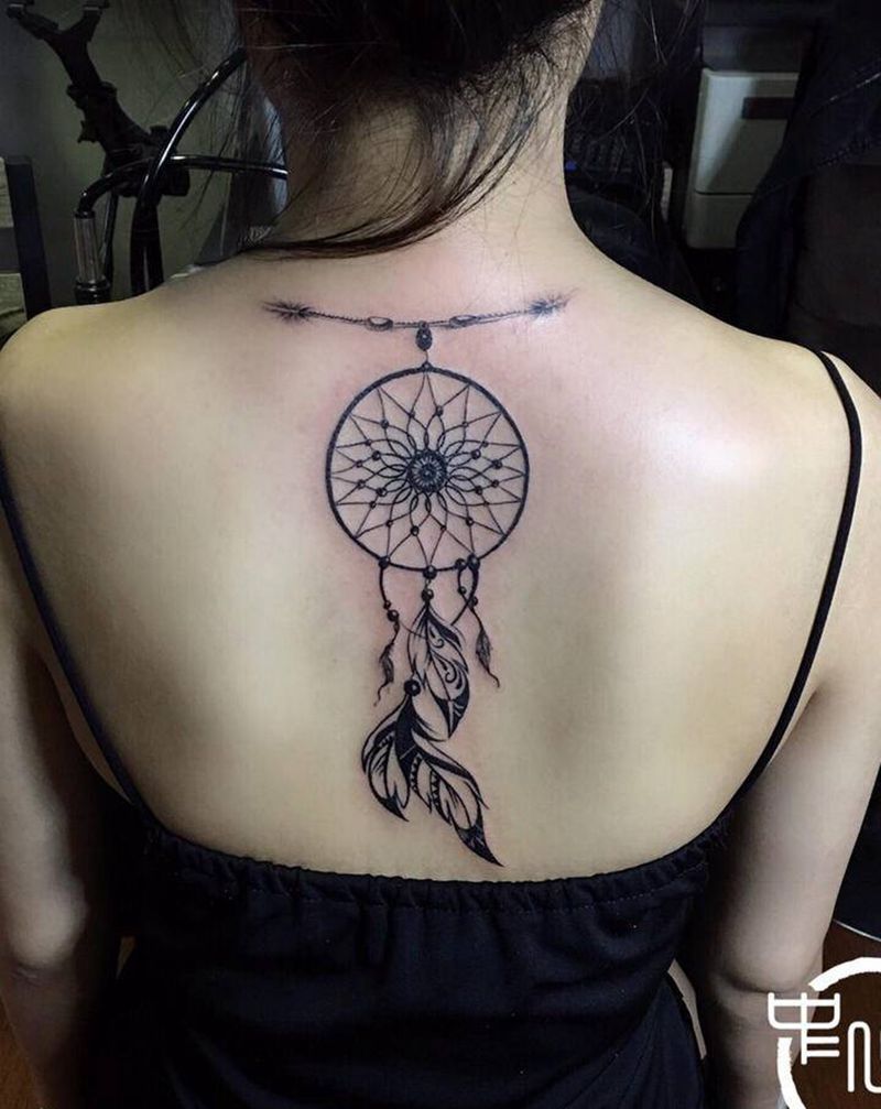 补梦网纹身图片_背部纹身图案