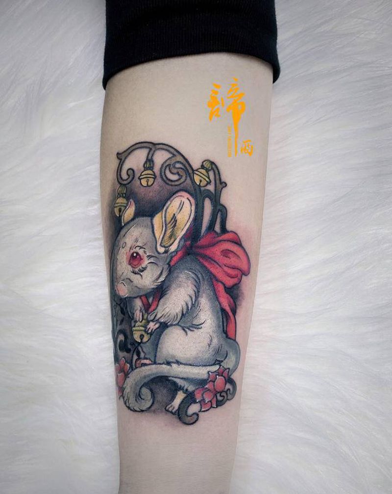 school 玉兔纹身图片_手臂Old SchoolNew School纹身图案