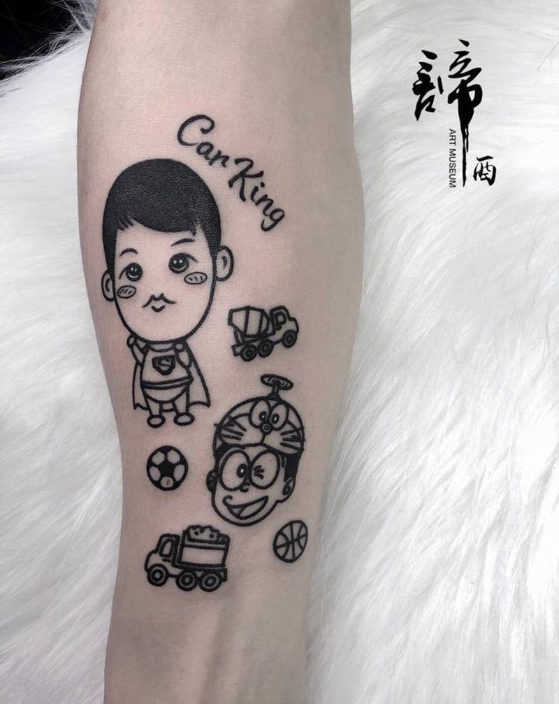 school纹身图片_手臂Old School纹身图案