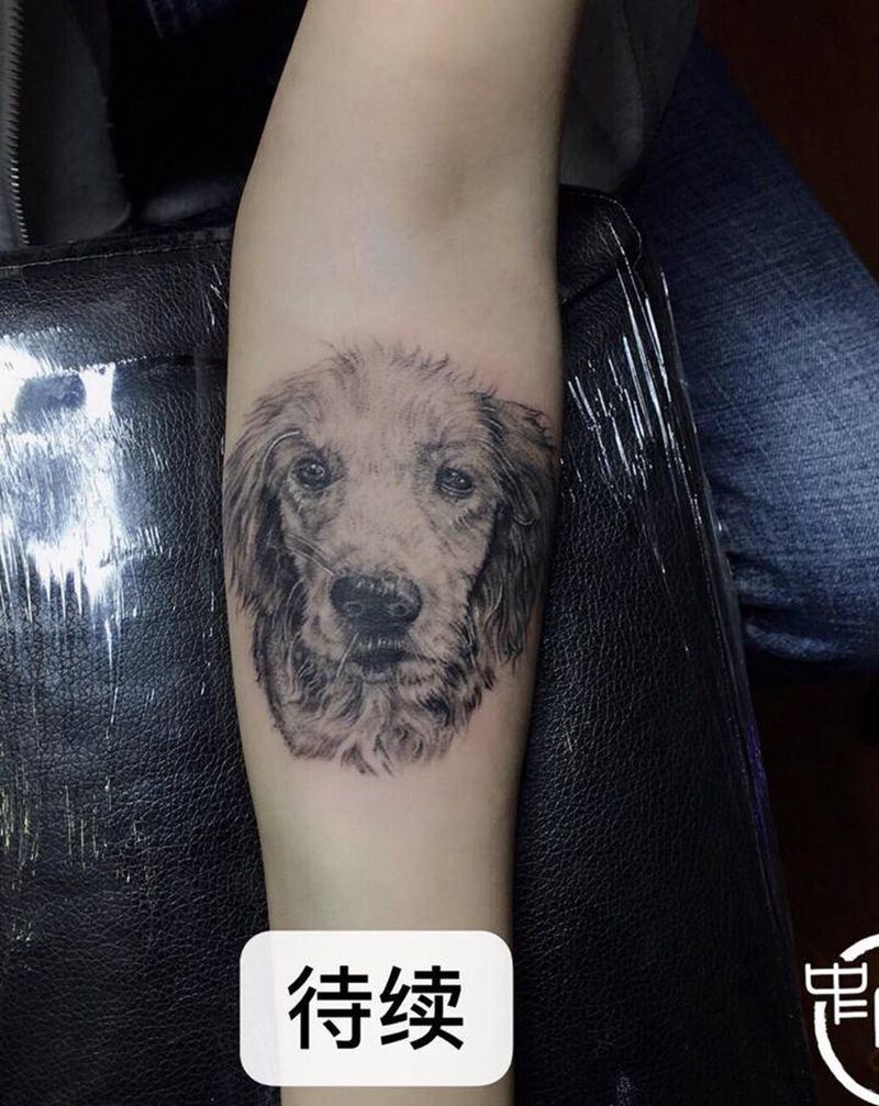 宠物纹身图片_手臂纹身图案