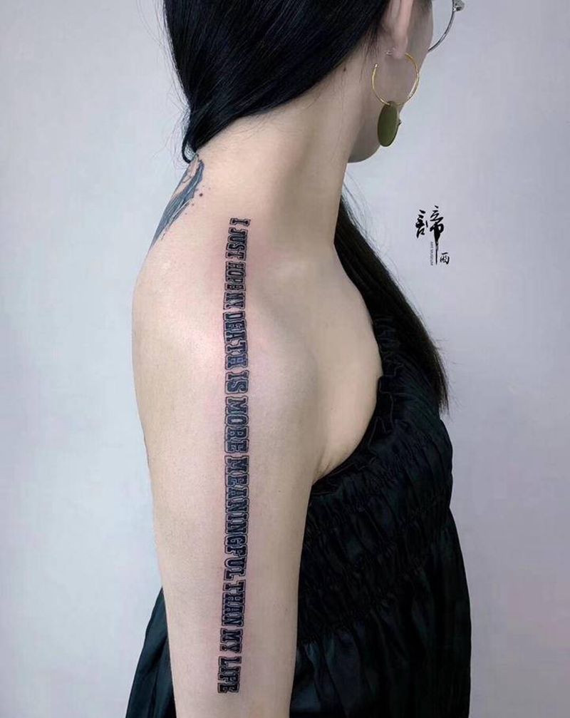 英文纹身图片_几何点刺纹身图案