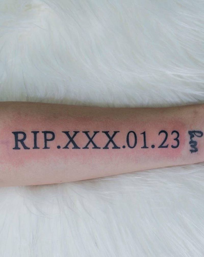 字母数字纹身图片_手臂Old SchoolNew School纹身图案