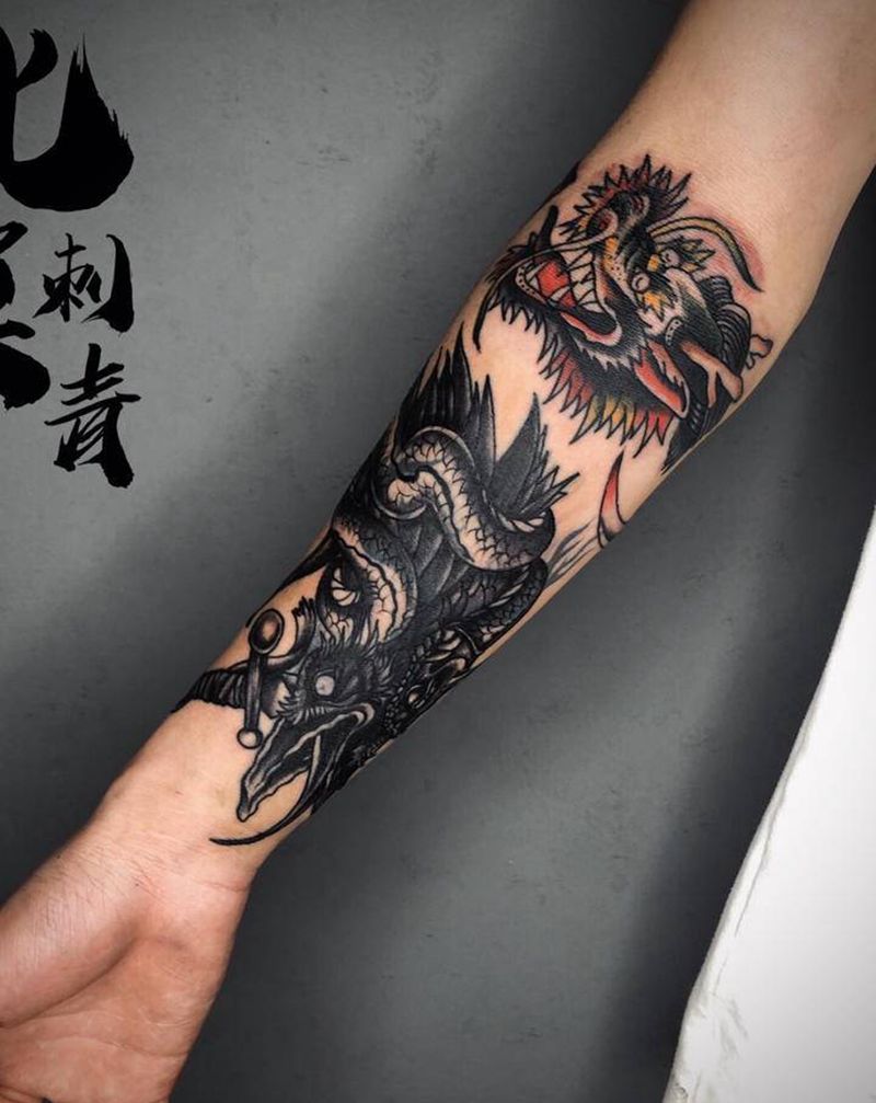 old school拼接纹身图片_Old School纹身图案