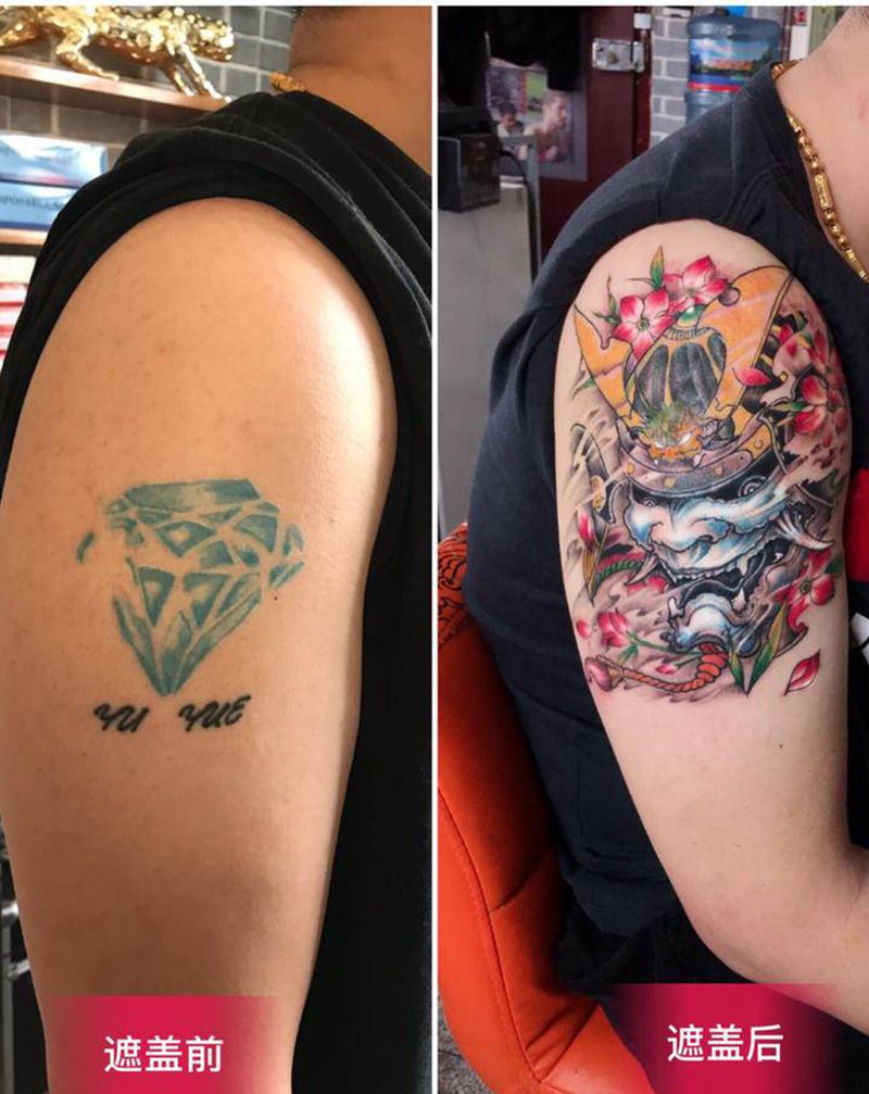 遮盖老纹身纹身图片_肩部纹身图案