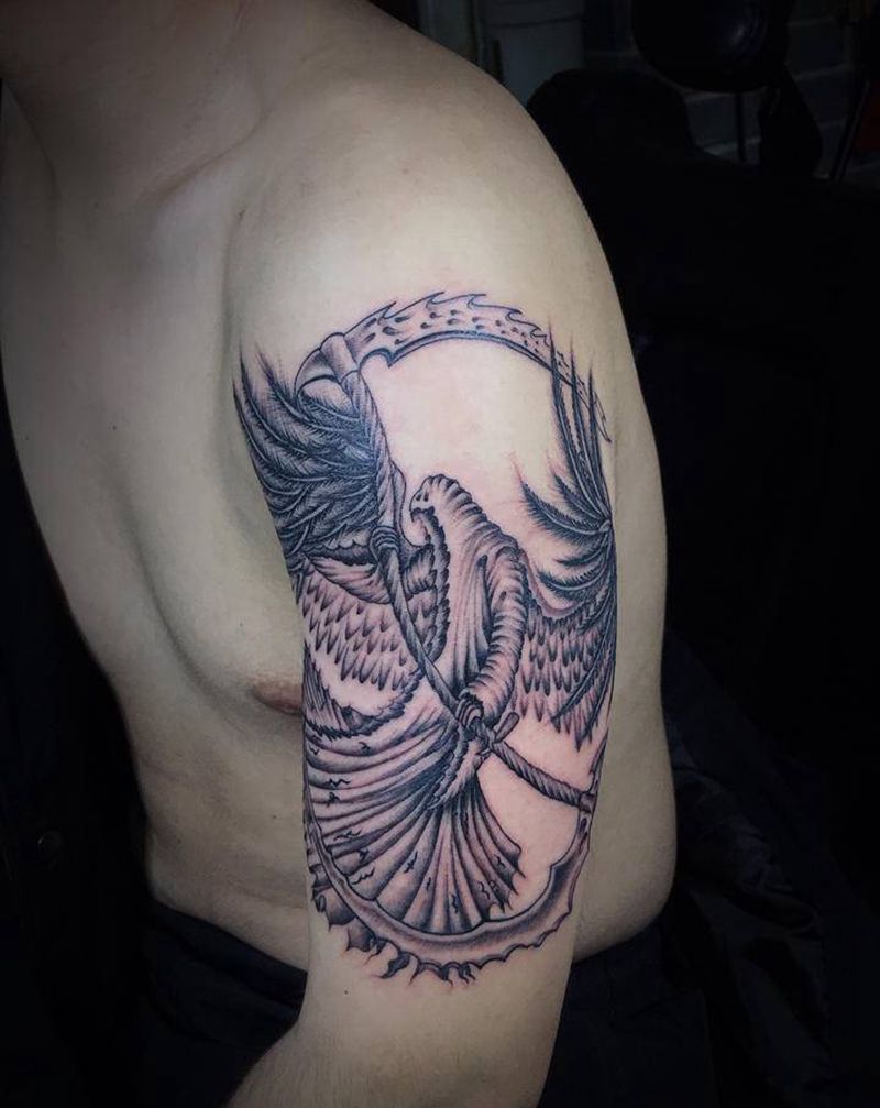 死神纹身图片_手臂纹身图案