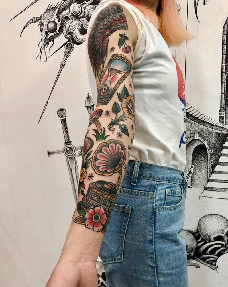 old school纹身图片_手臂Old School纹身图案