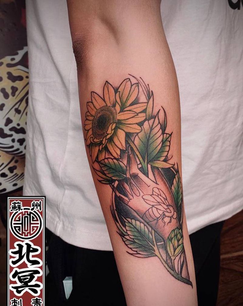 school纹身图片_手臂New School纹身图案