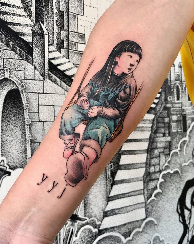 原创小图纹身图片_手臂水彩纹身图案