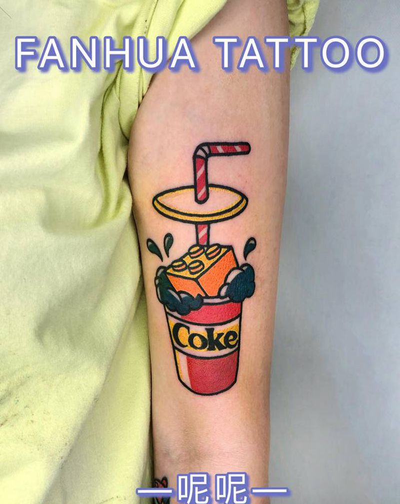 可乐儿纹身图片_手臂New School纹身图案