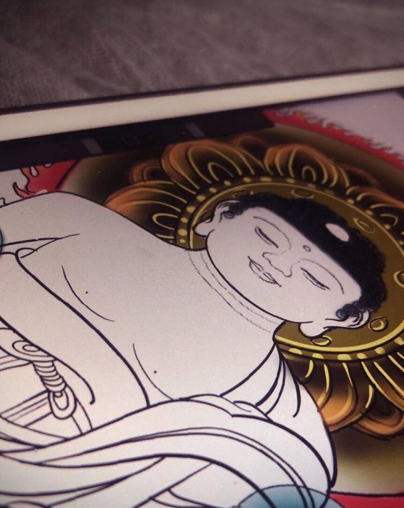 设计设计设计纹身图片_背部纹身图案