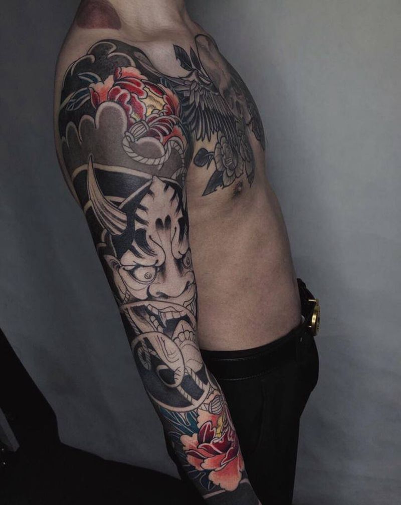 进度一点点纹身图片_手臂纹身图案