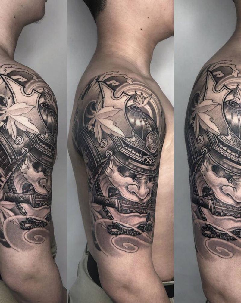 武士纹身图片_手臂纹身图案
