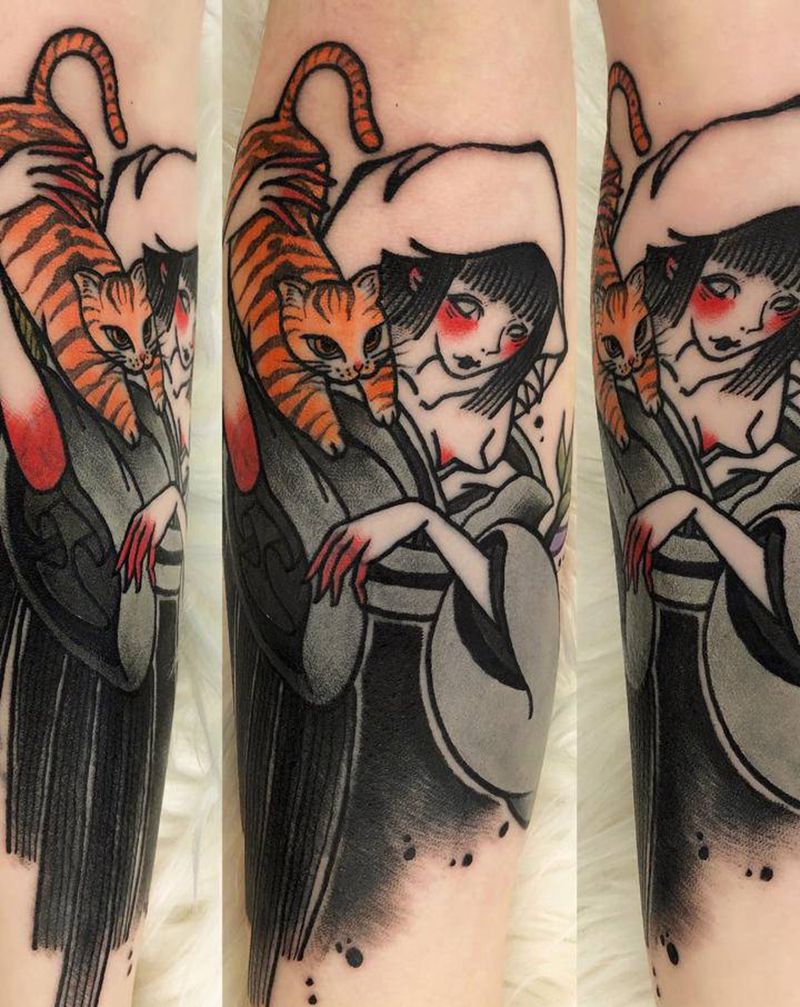 小臂遮盖纹身图片_手臂New School纹身图案